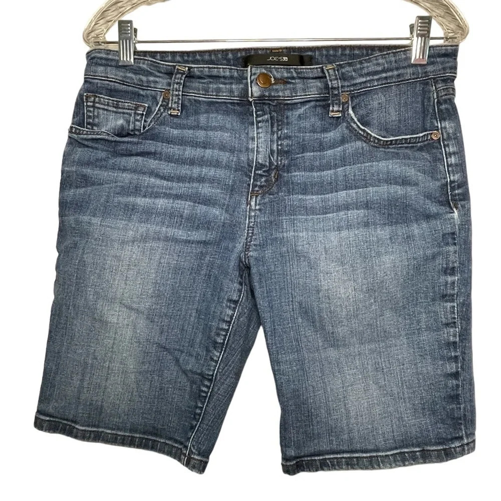 Joe’s Jeans Women’s Denim Jean Shorts Size 29 Stretch Blue Bermuda